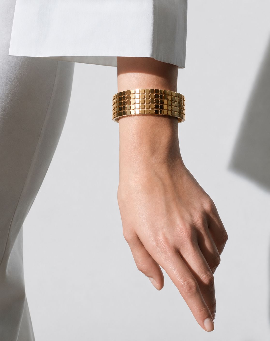 Lustre Grid Cuff Bracelet