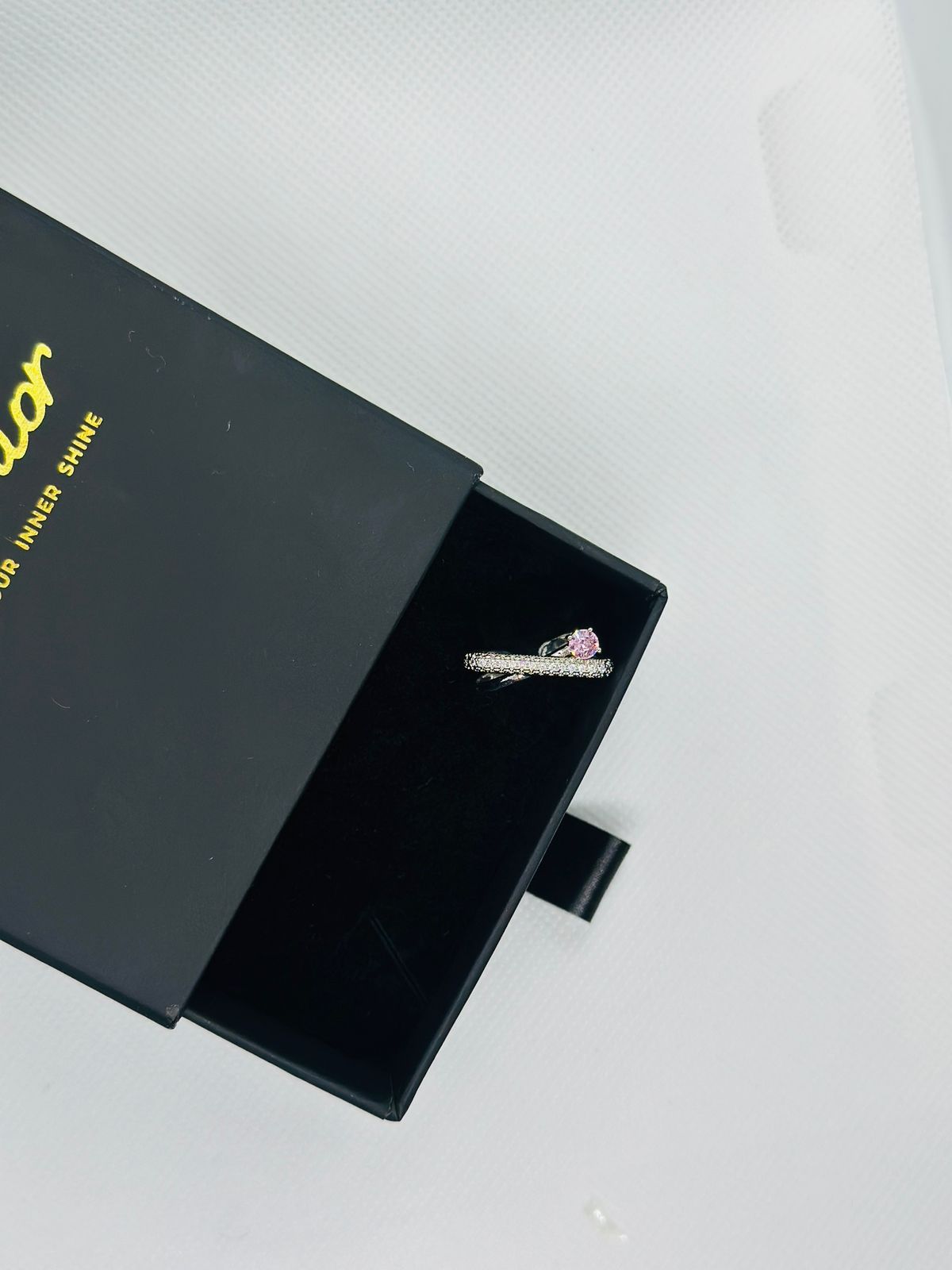 Midnight Curve Twin Band Ring – Silver Collection