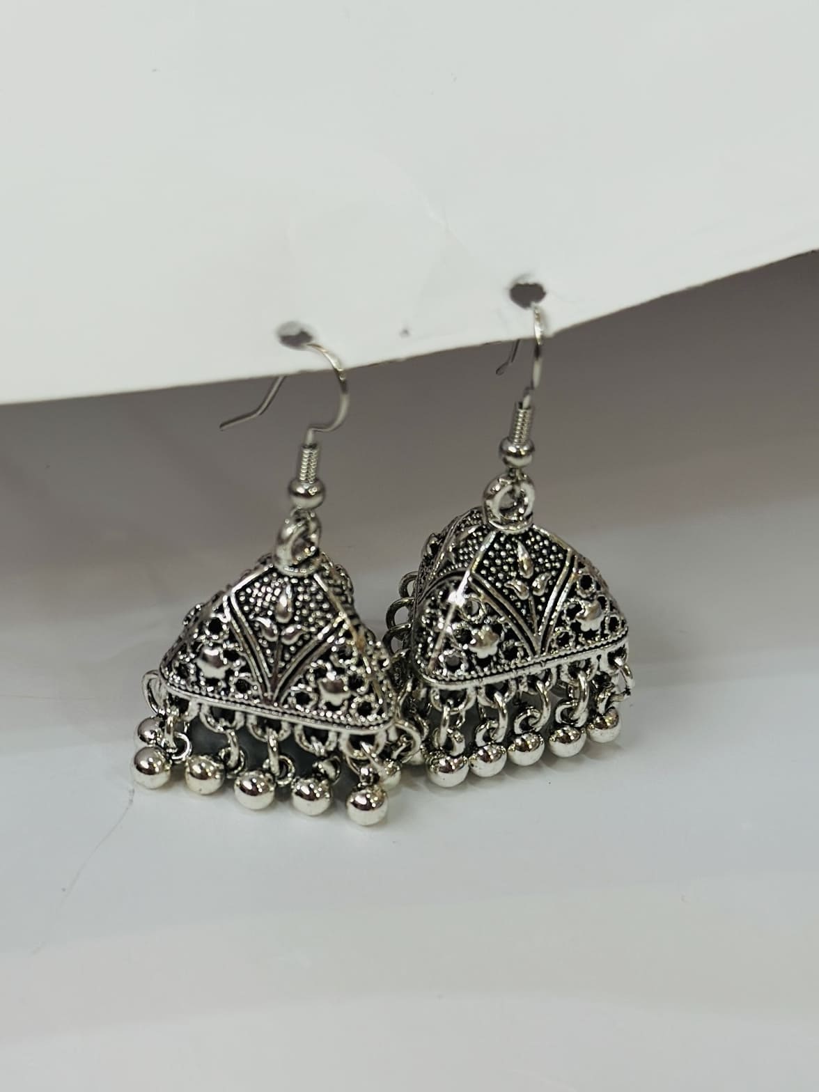 Antique Dome Jhumka Earrings