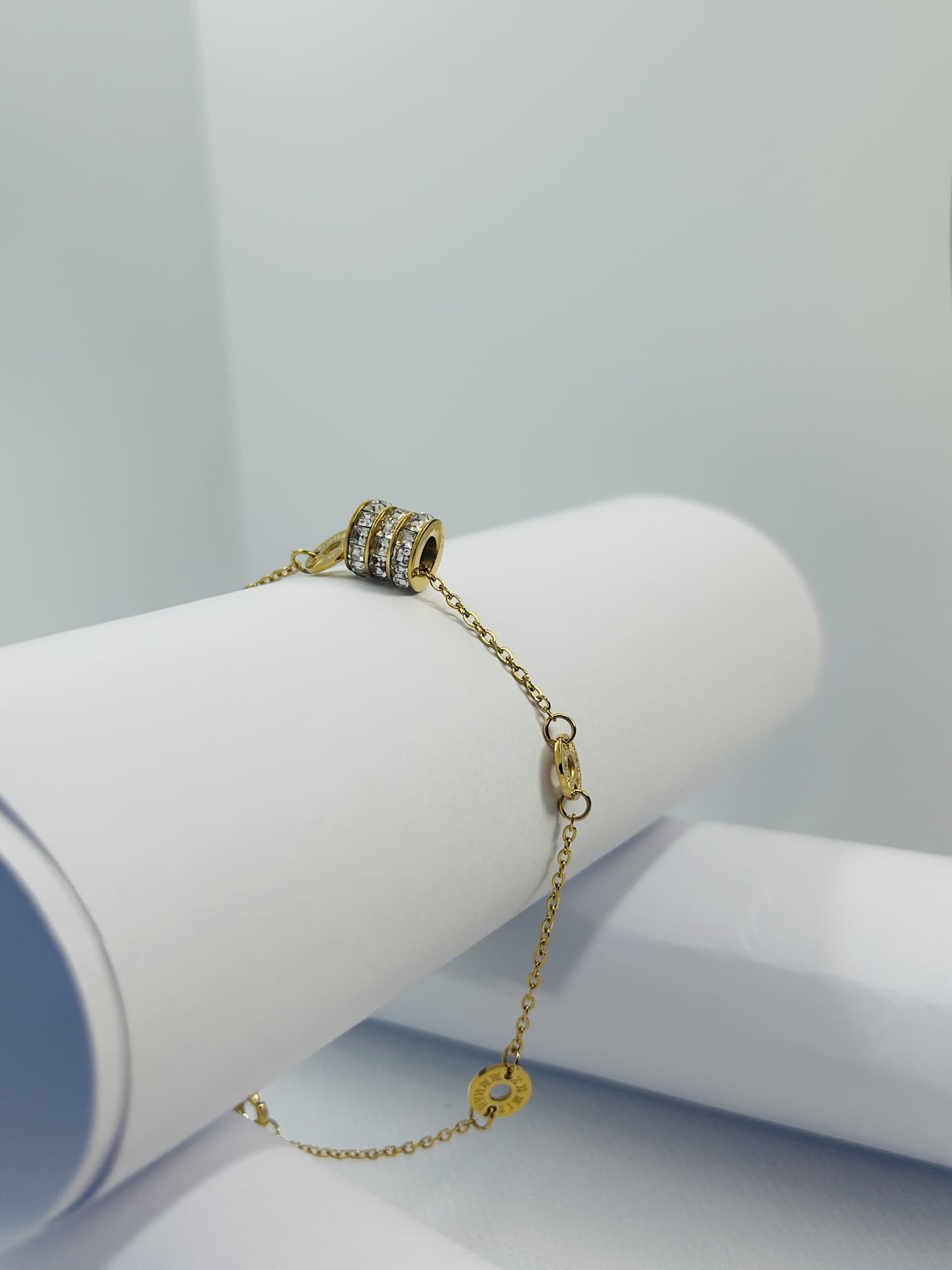 Dazzling Gold Charm Bracelet