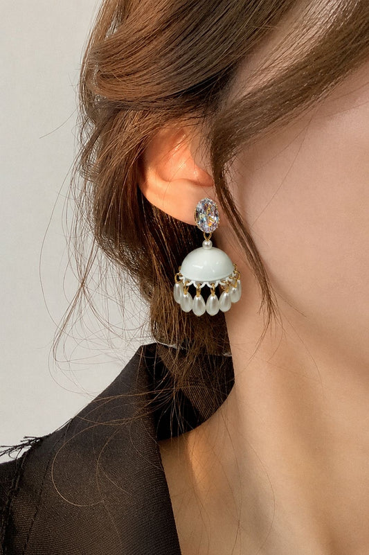 Pearl Drop Glam Jhumkas