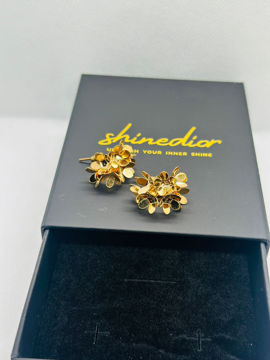 Floral Cluster Statement Earrings