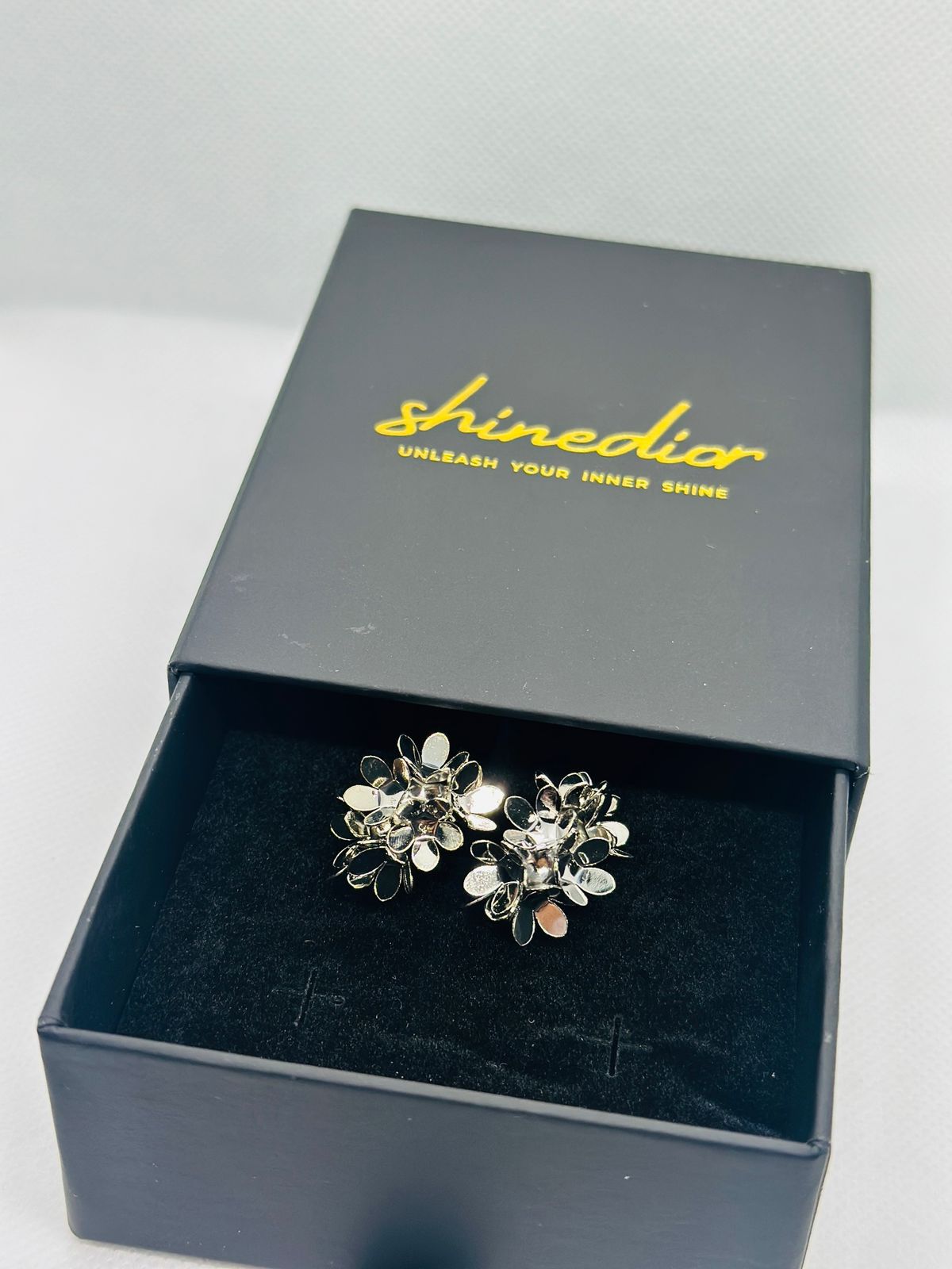 Floral Cluster Statement Earrings