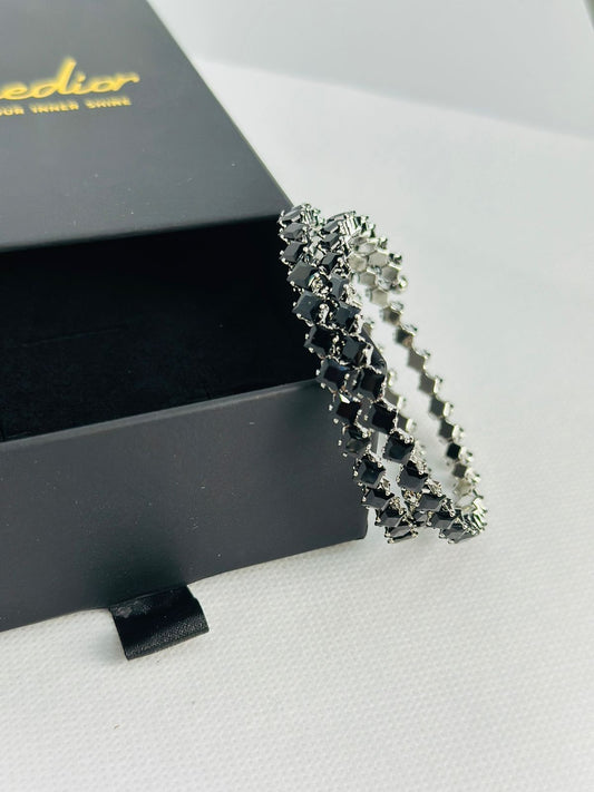 Lustrous Allure Tennis Bangles