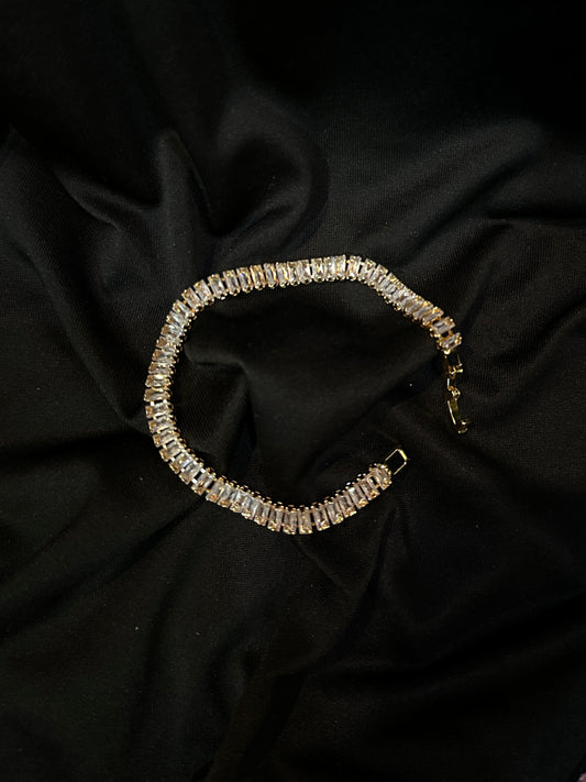 Dazzling Baguette-Cut Tennis Bracelet