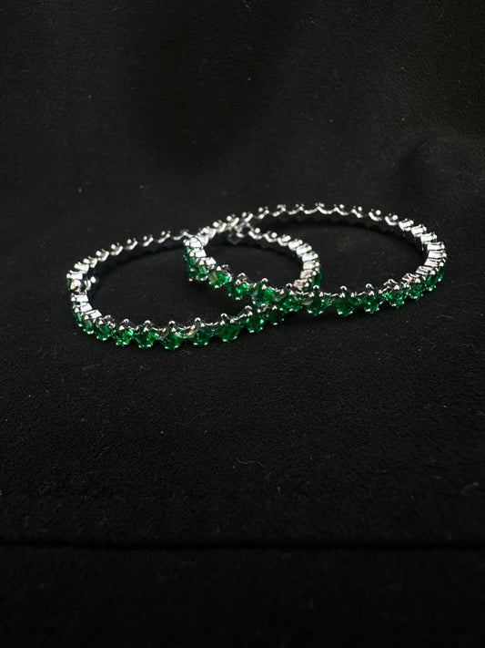 Lustrous Allure Tennis Bangles