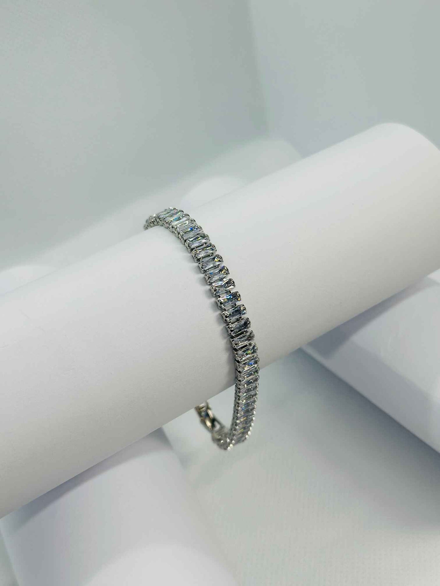 Dazzling Baguette-Cut Tennis Bracelet