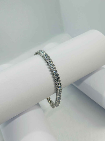 Dazzling Baguette-Cut Tennis Bracelet