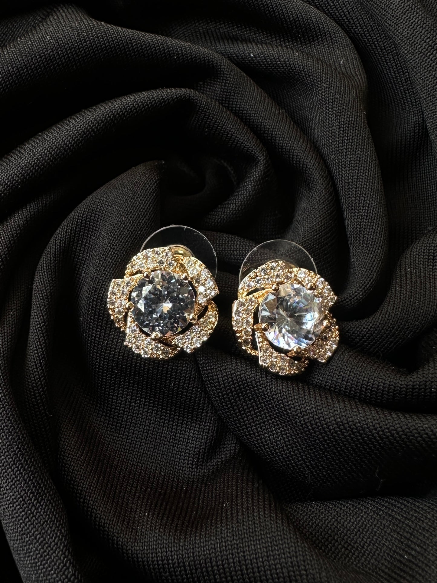 BloomRadiance Floral Stud Earrings