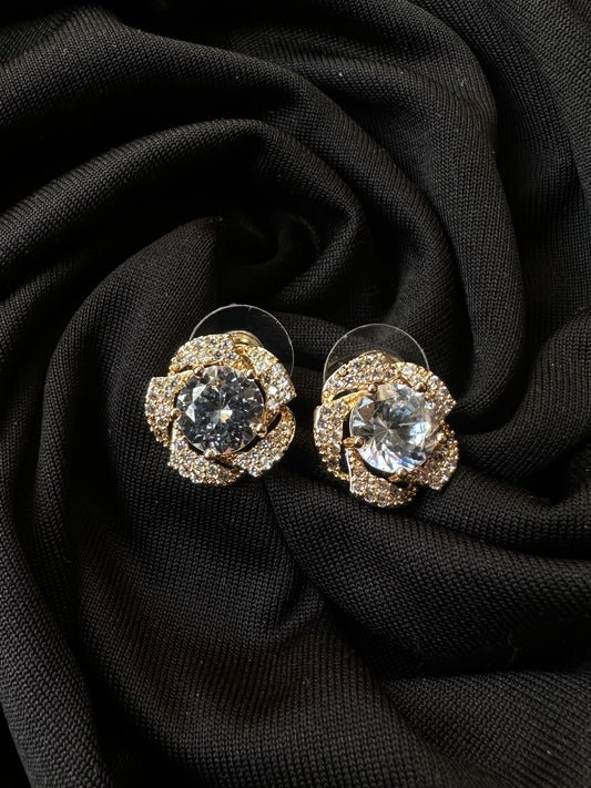 BloomRadiance Floral Stud Earrings