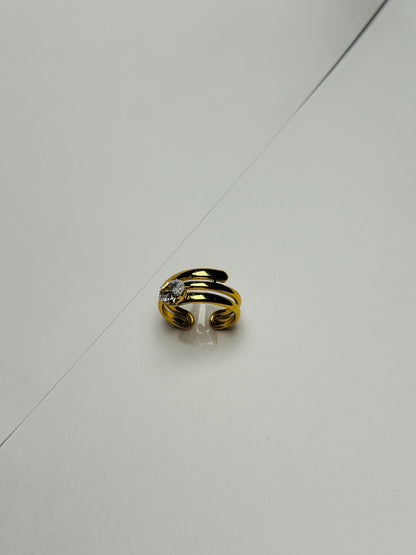 Golden Spiral Spark Ring