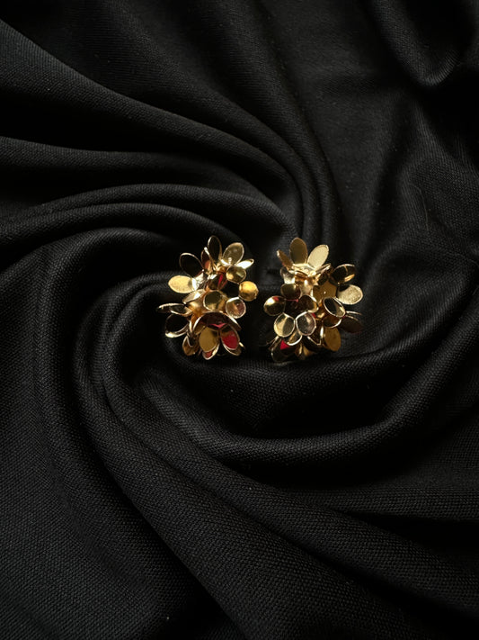 Floral Cluster Statement Earrings