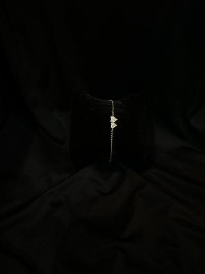 Heart Charm Gold Bracelet