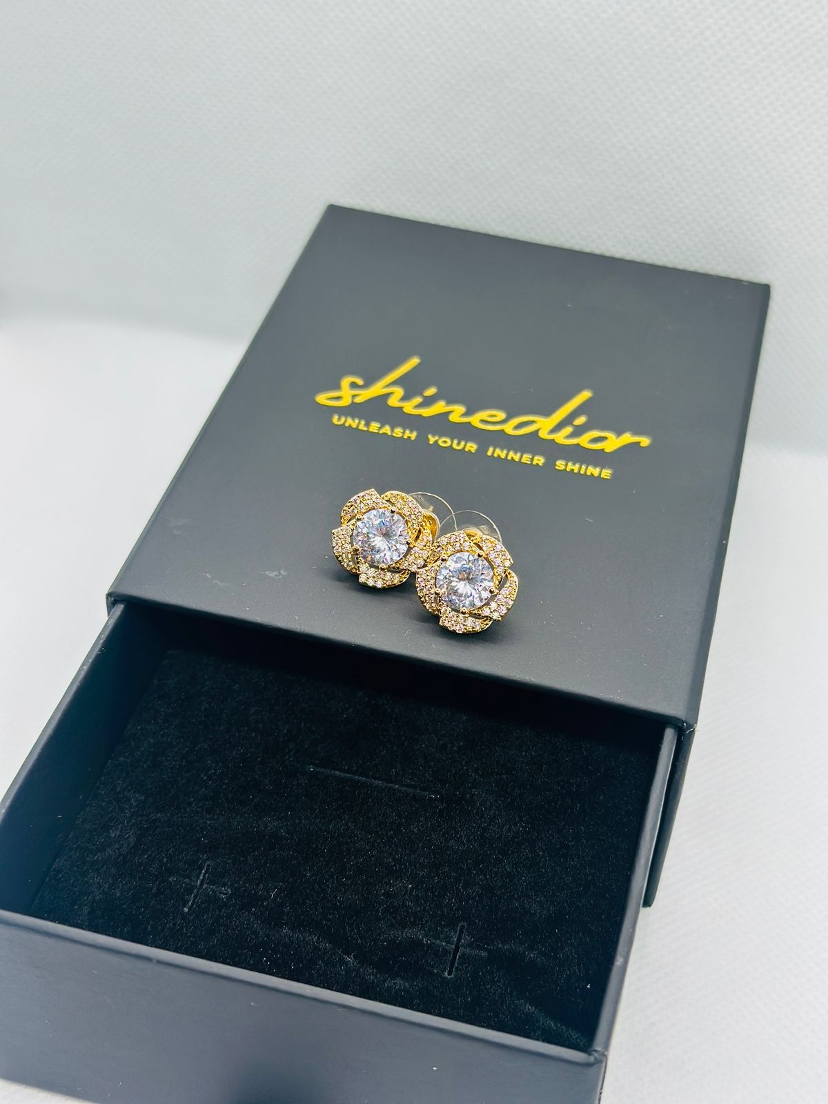 BloomRadiance Floral Stud Earrings