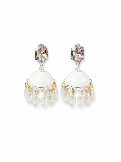 Pearl Drop Glam Jhumkas