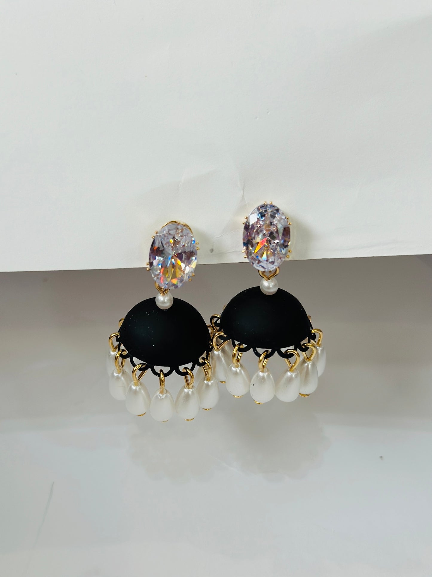 Pearl Drop Glam Jhumkas
