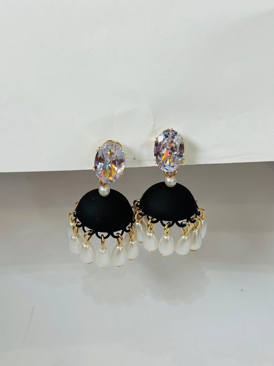🎁 Pearl Drop Glam Jhumkas (100% off)
