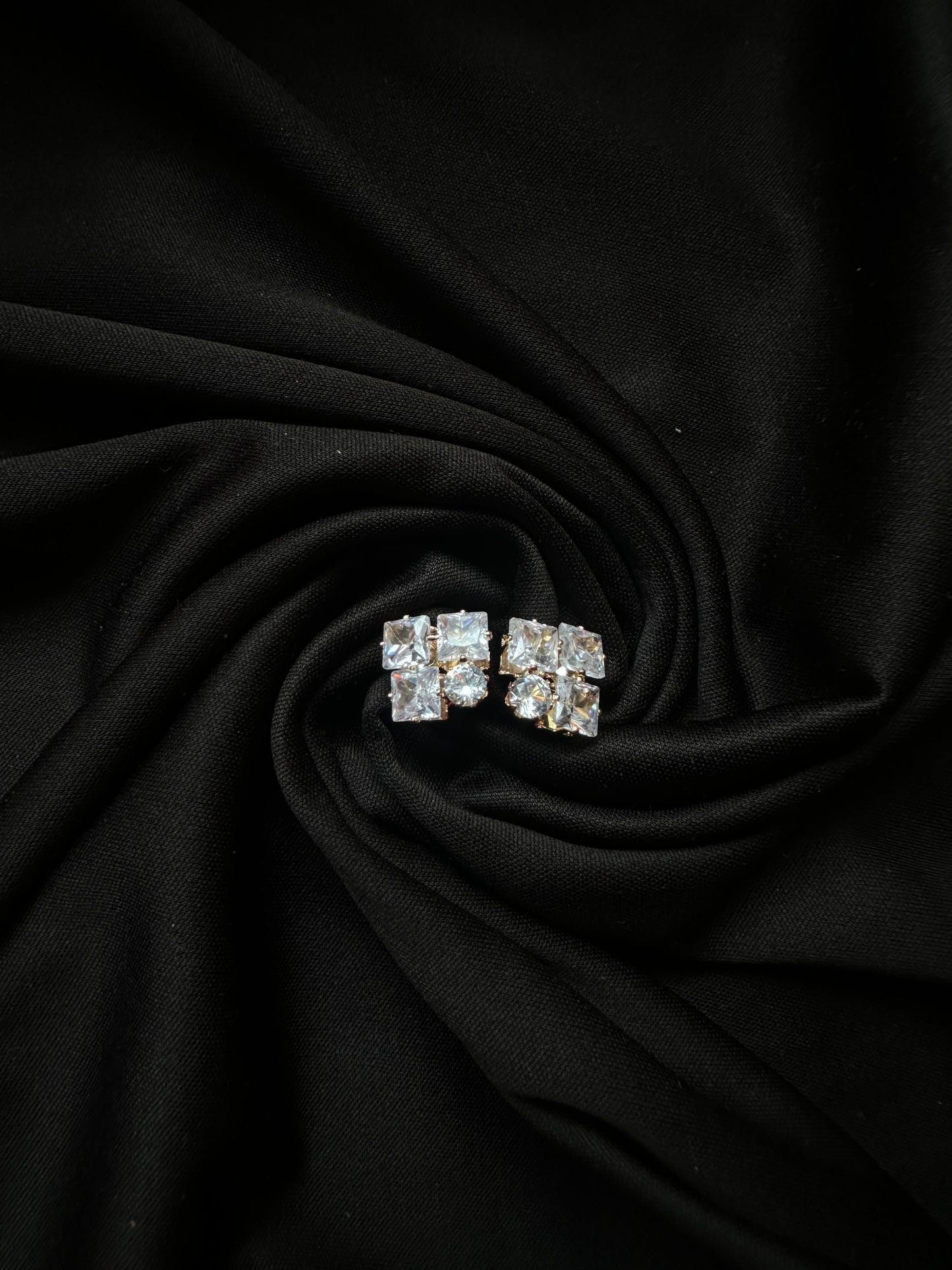 Cluster Sparkle Stud Earrings
