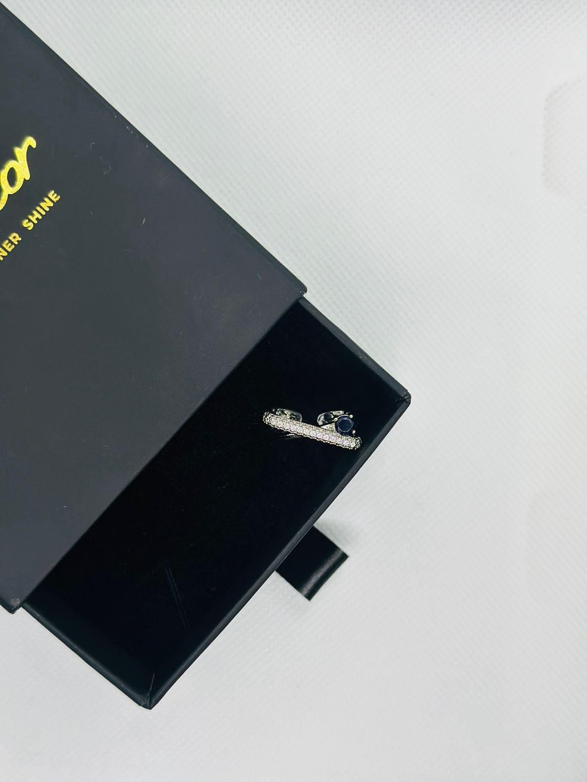 Midnight Curve Twin Band Ring – Silver Collection