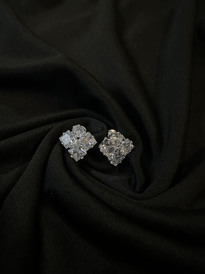 Cluster Sparkle Stud Earrings