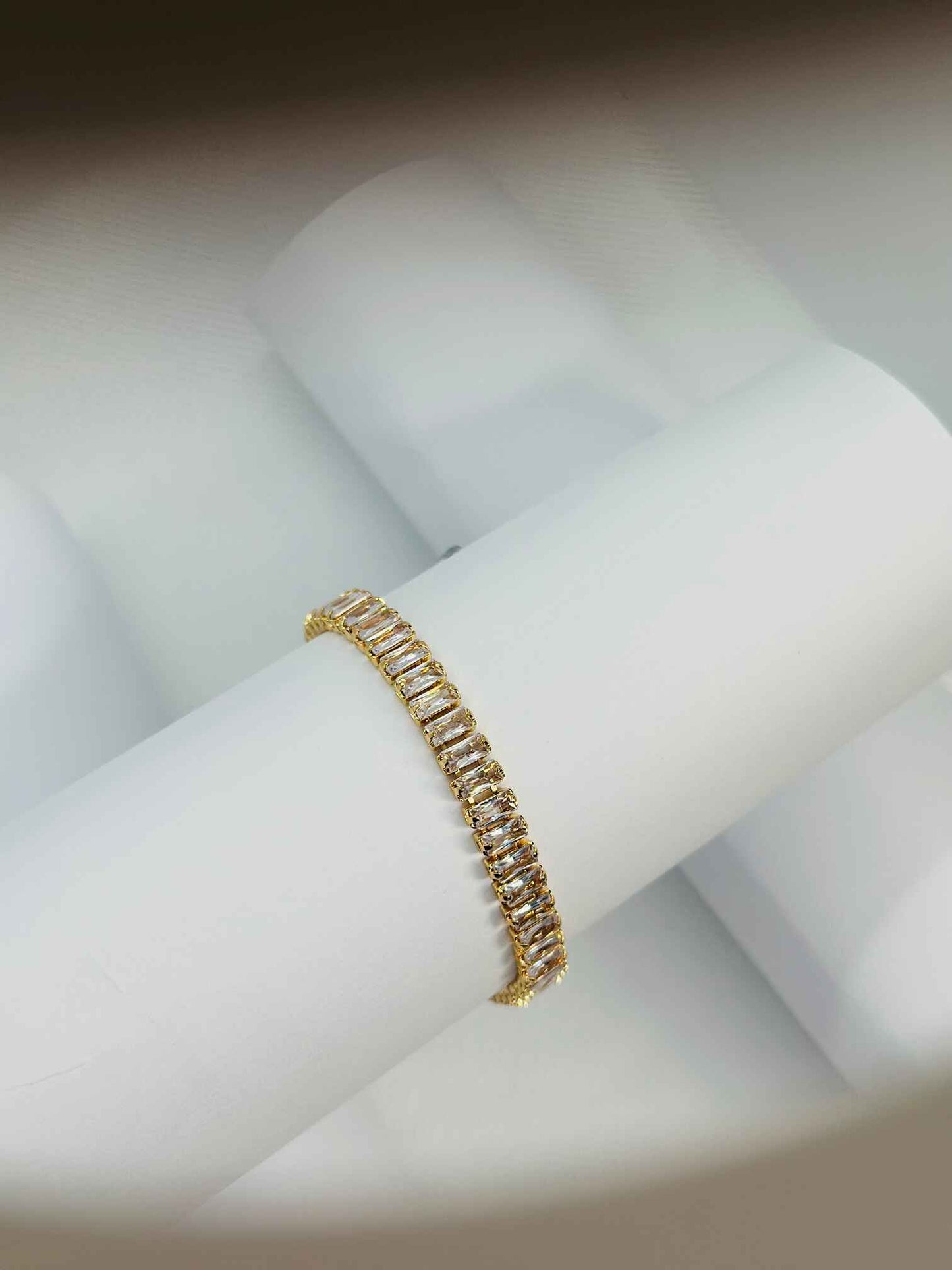 Dazzling Baguette-Cut Tennis Bracelet