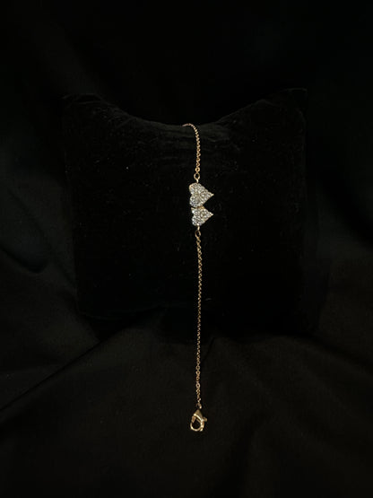 Heart Charm Gold Bracelet