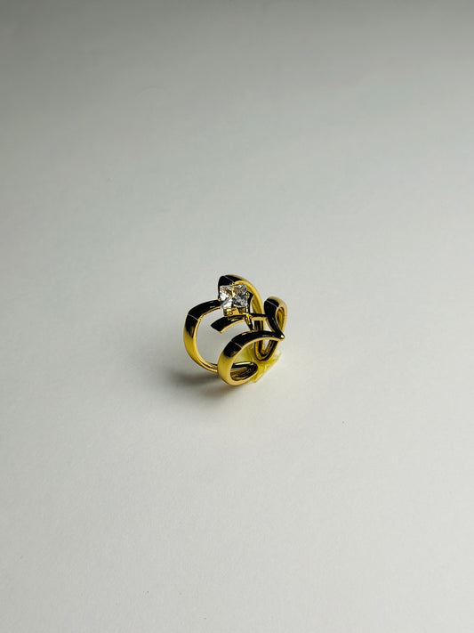 Golden Flame Ring