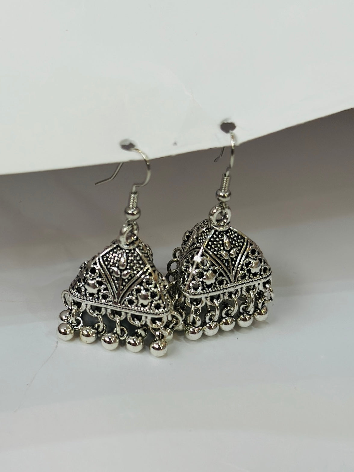 Antique Dome Jhumka Earrings