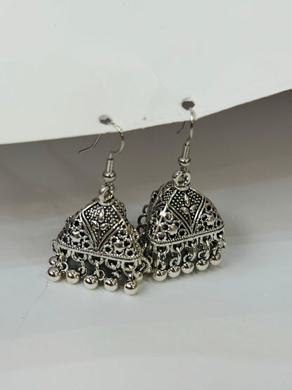🎁 Antique Dome Jhumka Earrings (100% off)