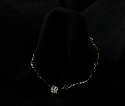 Dazzling Gold Charm Bracelet