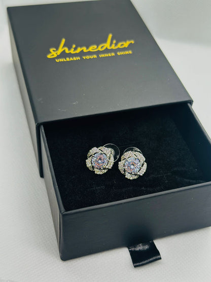 BloomRadiance Floral Stud Earrings