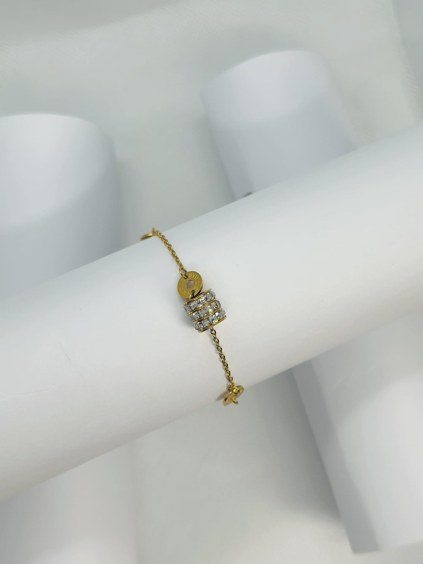 Dazzling Gold Charm Bracelet