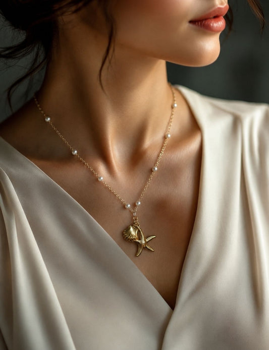 Starfish Pear Pendant