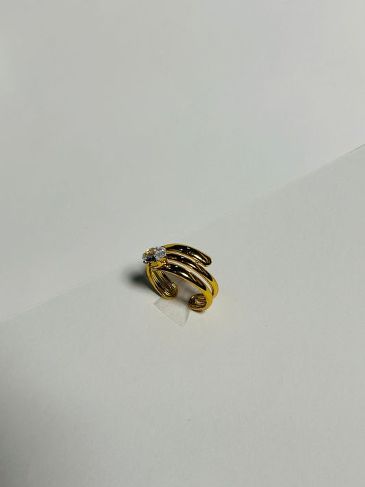 Golden Spiral Spark Ring