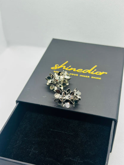 Floral Cluster Statement Earrings