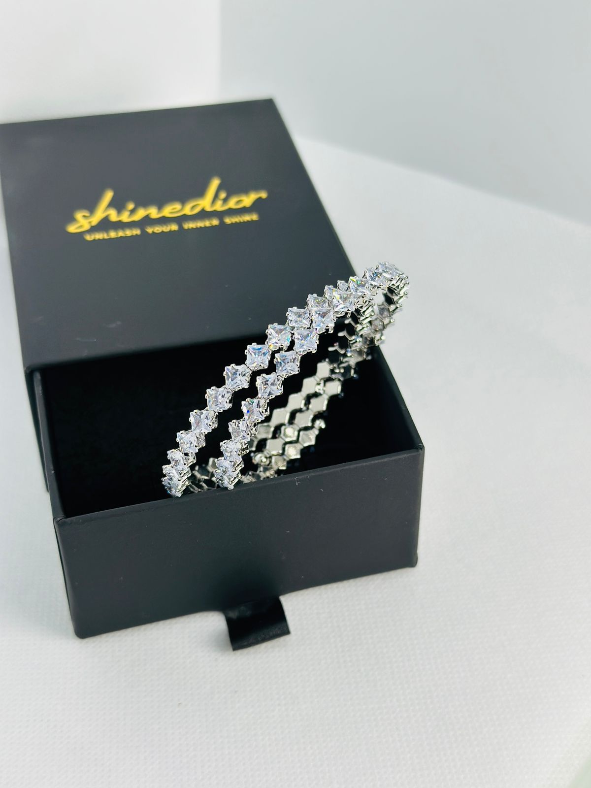 Lustrous Allure Tennis Bangles