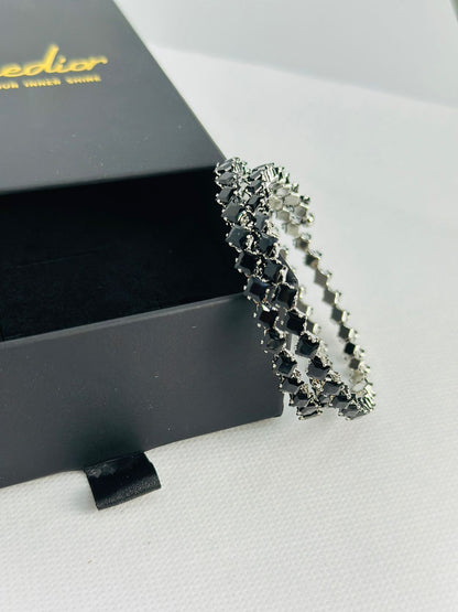 Lustrous Allure Tennis Bangles