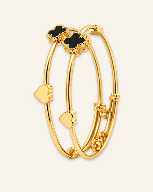 Exquisite Clover Bangles