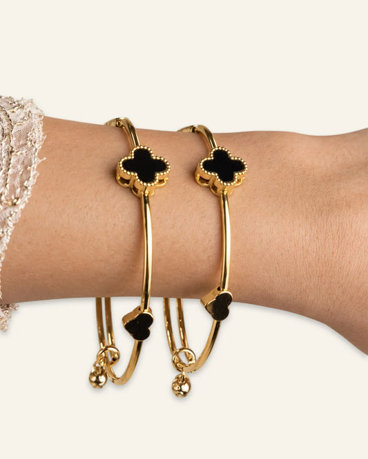 Exquisite Clover Bangles
