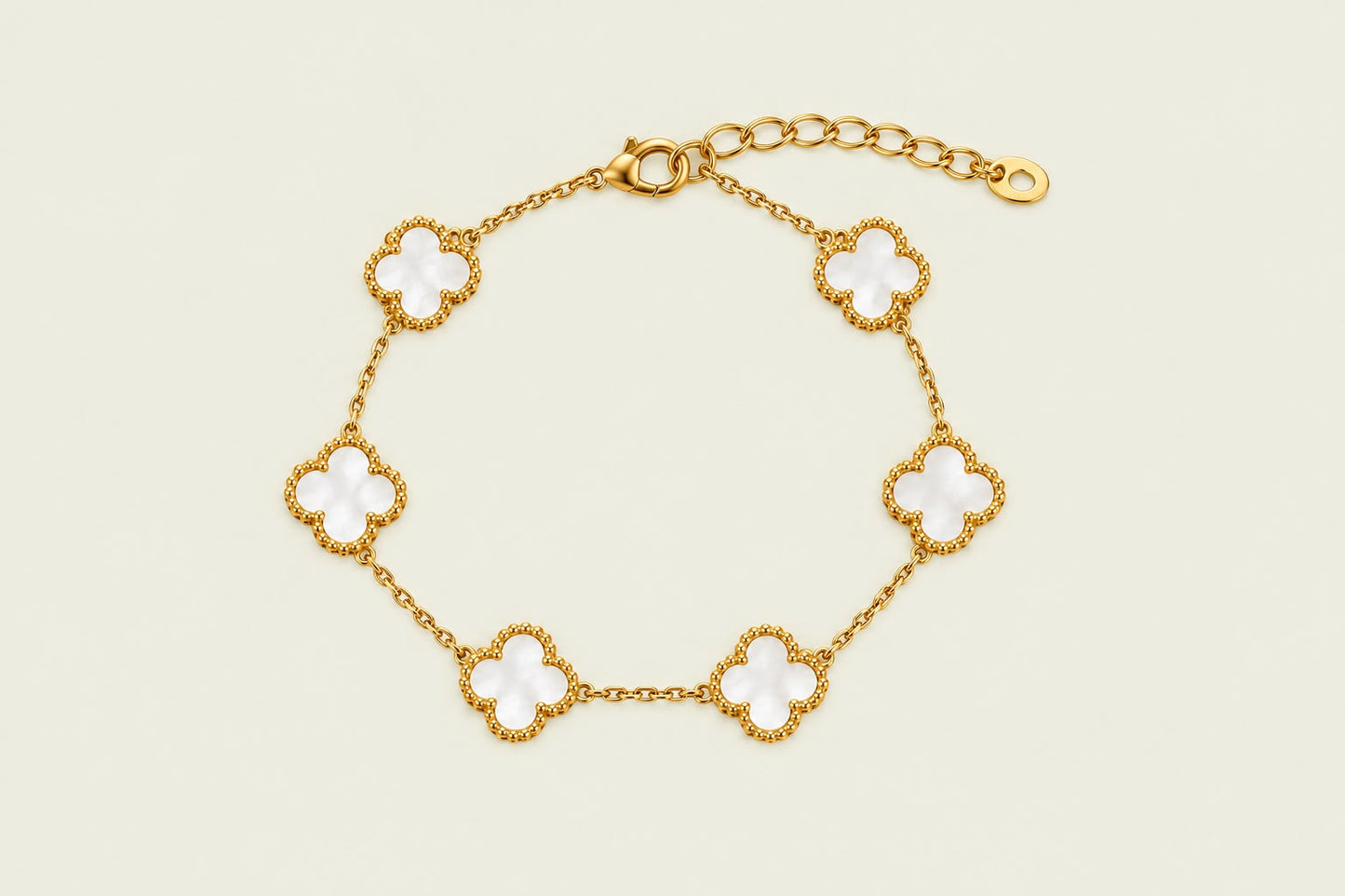 Floral Emblem Link Bracelet