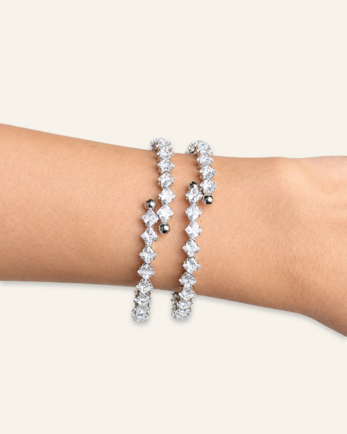 Lustrous Allure Tennis Bangles