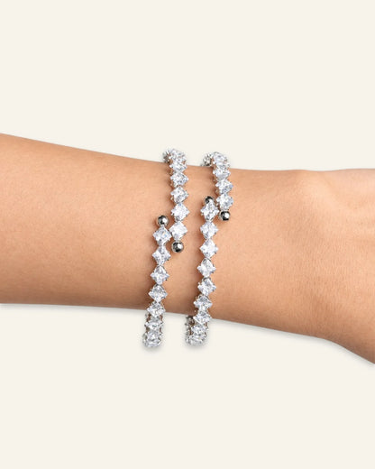 Lustrous Allure Tennis Bangles